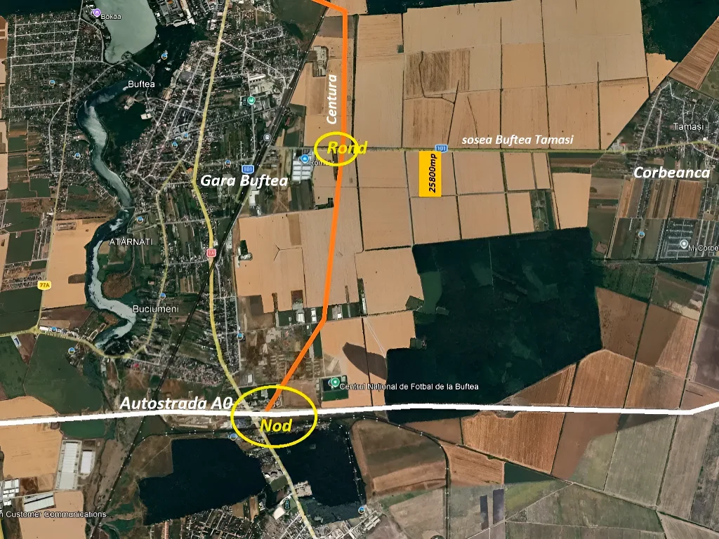 Teren intravilan 25700 mp de vânzare în Corbeanca, Ilfov - Ideal pentru dezvoltare mixtă - imaginea 8