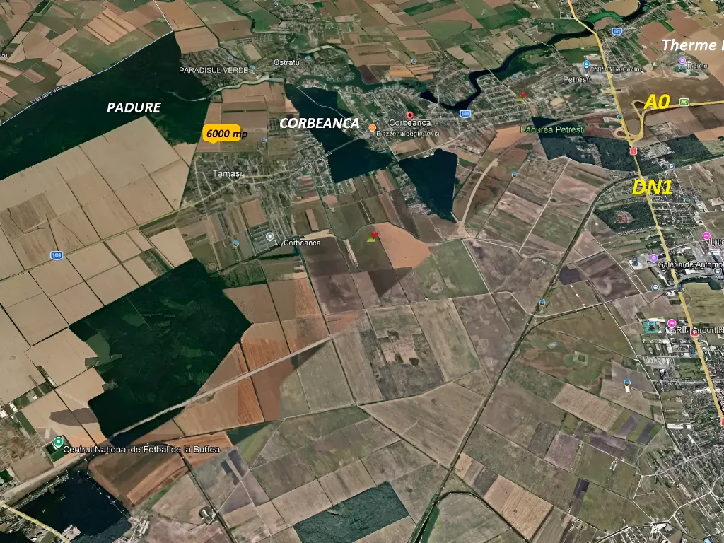 Investitie teren Corbeanca, Ilfov - 6000 mp intravilan, latura la padure, acces facil - imaginea 3