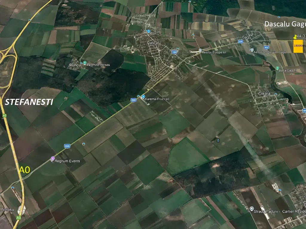 Teren de Vânzare în Dascălu, Ilfov - 18.000 mp Intravilan, Destinație Mixtă - imaginea 3