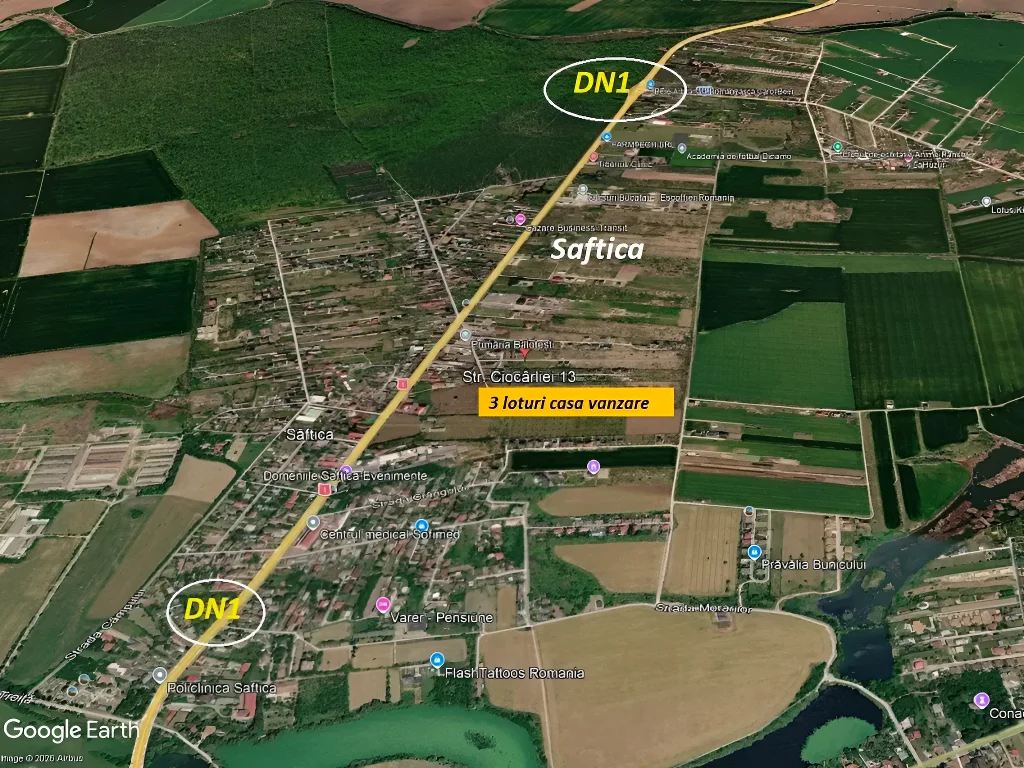 Oportunitate Unică: Teren 1086 mp de vânzare în Săftica, Ilfov - Potențial construcție dublă - imaginea 4